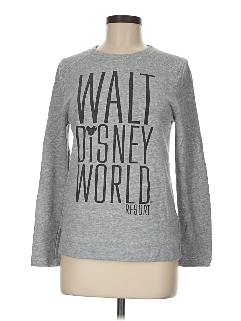 Pre-owned Disney Parks Sweatshirt In Gray