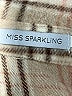 Miss Sparkling Plaid Tan Poncho Size M - photo 7