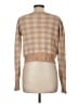 William Rast Plaid Checkered-gingham Tan Cardigan Size M - photo 2