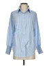 Unbranded Stripes Blue Long Sleeve Blouse Size S - photo 1