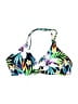 Unbranded Tropical Black Green Swimsuit Top Size L (estimated) - photo 1