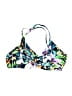 Unbranded Tropical Black Green Swimsuit Top Size L (estimated) - photo 2