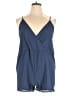 Shein Solid Blue Romper Size XL - photo 1