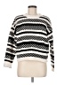Bobeau 100% Polyester Stripes White Pullover Sweater Size M - photo 1