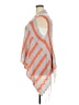 Hayden 100% Acrylic Stripes Color Block Orange Kimono Size XXL - photo 5