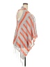 Hayden 100% Acrylic Stripes Color Block Orange Kimono Size XXL - photo 4