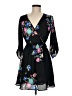 Lush Floral Black Cocktail Dress Size M (estimated) - photo 1
