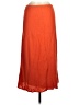 Lulus 100% Rayon Solid Orange Red Casual Skirt Size M - photo 1