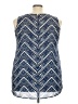 Olive and Oak 100% Polyester Blue Sleeveless Blouse Size 2X - photo 2