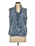 212 Collection Blue Sleeveless Blouse Size L - photo 1