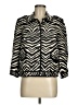 J.Crew Collection 100% Cotton Animal Print Ivory Jacket Size 8 - photo 1