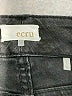 Ecru Solid Black Jeans Size L - photo 7