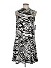 Tiana B. Animal Print Silver Black Casual Dress Size M - photo 1