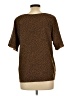 Unbranded 100% Polyester Brown Short Sleeve Blouse Size L - photo 2