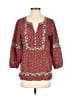 THML 100% Polyester Red 3/4 Sleeve Blouse Size S - photo 1