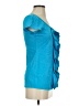 Grace Elements Teal Short Sleeve Top Size S - photo 4