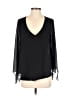 Thalia Sodi 100% Polyester Black 3/4 Sleeve Blouse Size M - photo 1