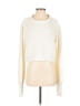 Express x Olivia Culpo Color Block Ivory Pullover Sweater Size M - photo 1