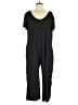 Acting Pro Solid Black Jumpsuit Size L - photo 1