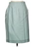 Classiques Entier 100% Wool Solid Teal Wool Skirt Size 12 - photo 1