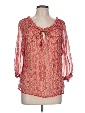 Akiko 3/4 Sleeve Silk Top (view 1)