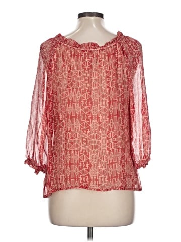 Akiko 3/4 Sleeve Silk Top (view 2)