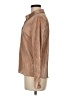 MELLODAY 100% Polyester Metallic Tan Long Sleeve Blouse Size M - photo 5