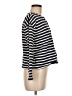 Ann Taylor 100% Cotton Stripes Black Long Sleeve Top Size M - photo 4