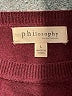 Philosophy Republic Clothing Burgundy Pullover Sweater Size L - photo 7