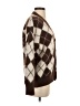 Unbranded Argyle Brown Cardigan Size S - photo 4