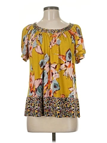 SoCa by St. John Short Sleeve Silk Top (view 1)