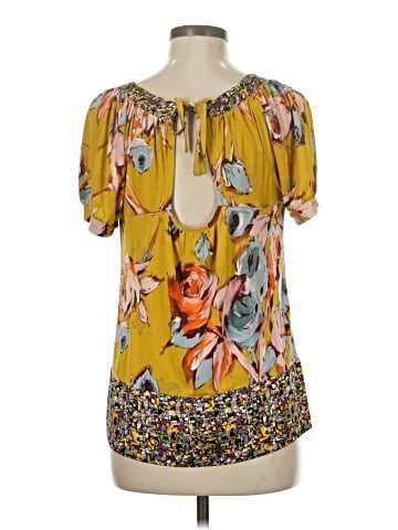 SoCa by St. John Short Sleeve Silk Top (view 2)