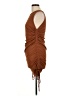 BTFBM Solid Brown Cocktail Dress Size L - photo 5