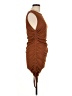 BTFBM Solid Brown Cocktail Dress Size L - photo 4