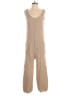 Anrabess 100% Rayon Solid Tan Jumpsuit Size S - photo 1