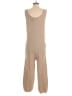 Anrabess 100% Rayon Solid Tan Jumpsuit Size S - photo 2