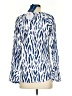 La Mer Luxe 100% Rayon Blue Long Sleeve Blouse Size XS - photo 2