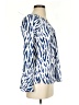 La Mer Luxe 100% Rayon Blue Long Sleeve Blouse Size XS - photo 4