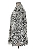 Ann Taylor 100% Polyester Animal Print Ivory Long Sleeve Blouse Size M - photo 5