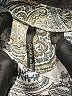 Skye's The Limit Paisley Gray Long Sleeve Blouse Size L - photo 4