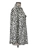 Ann Taylor 100% Polyester Animal Print Ivory Long Sleeve Blouse Size M - photo 4