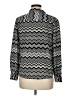 Missoni For Target Chevron-herringbone Silver Long Sleeve Blouse Size M - photo 2