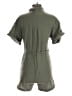 Madewell 100% Cotton Solid Green Romper Size XXS - photo 2