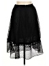 Le Chateau 100% Polyester Polka Dots Black Formal Skirt Size 10 - photo 2
