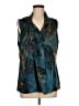 Elie Tahari Teal Sleeveless Blouse Size M (estimated) - photo 1
