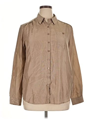 Monoprix femme Long Sleeve Button-Down Shirt (view 1)