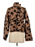 Commense Animal Print Brown Turtleneck Sweater Size XS - photo 2
