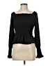 She + Sky Black Long Sleeve Blouse Size M - photo 1