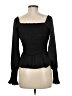 She + Sky Black Long Sleeve Blouse Size M - photo 2