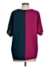 Ever After Color Block Burgundy Short Sleeve Blouse Size S - photo 2